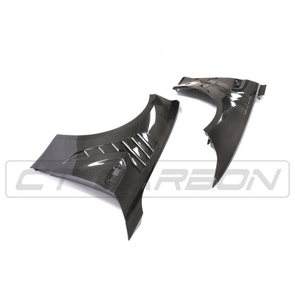 BMW F87 M2 / M2 Competition (M2C) 2016-2021 Carbon Fibre/Fiber Front Wings | Front Fenders / Quarter Panels / Arches | Dry Carbon Pre-Preg Gloss | OEM-Style Fit Lightweight Replacement Pair/Set