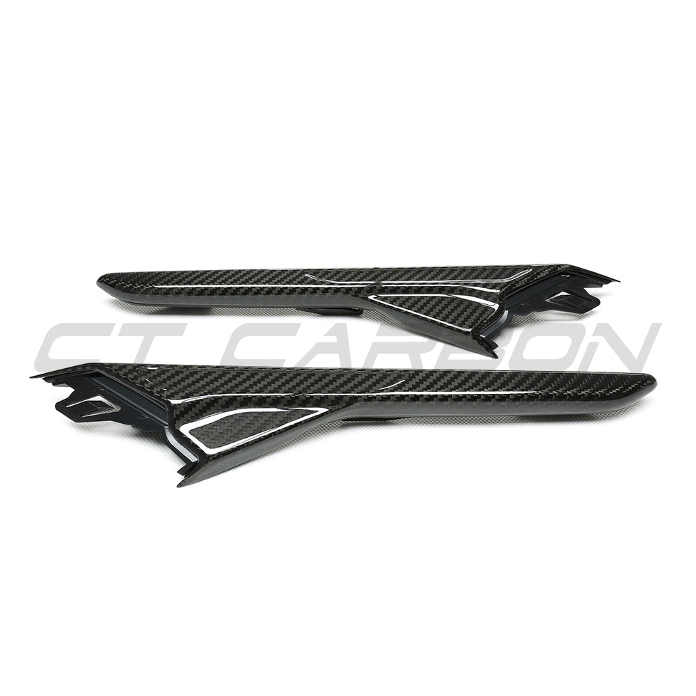 BMW M5 F90 (2017+) Real Carbon Fibre Wing/Side Vent Grille Trim Covers – Fits M5 Competition RHD UK | Fender Vent Overlays, M Performance Style Garnish by CT Carbon