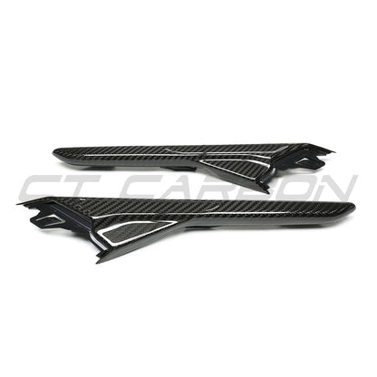 BMW M5 F90 (2017+) Real Carbon Fibre Wing/Side Vent Grille Trim Covers – Fits M5 Competition RHD UK | Fender Vent Overlays, M Performance Style Garnish by CT Carbon