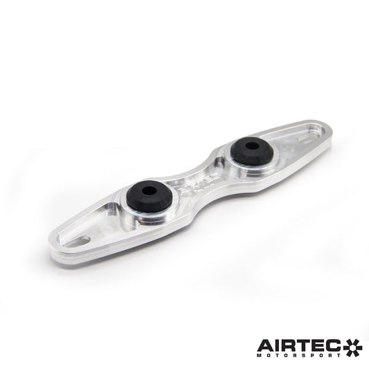 AIRTEC Motorsport Billet Aluminium Turbo Downpipe/Down Pipe Support - Exhaust Hanger Mount Bracket Brace for Ford Focus Mk3 ST ST250 & RS 2.0 EcoBoost - CNC, Direct Fit OE Replacement with High-Temp Silicone Bushes