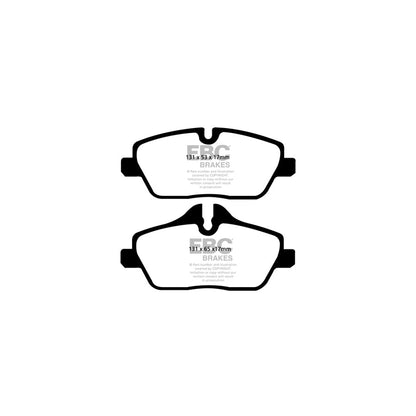 EBC PD13KF811 Yellowstuff 4000 Front Brake Kit - Slotted/Grooved & Dimpled Vented Discs/Rotors + Pads for MINI F54 F55 F56 F57 (TRW/ATE Calipers) 280mm - Performance Uprated Fast Road/Track | DP42056R GD2021