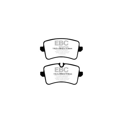 EBC Brakes PD12KR251 Redstuff Rear Brake Discs & Pads Kit (Rotors & Pads) GD Series Slotted & Dimpled 330mm - Audi A6 C7 4G, A7 4G8, A8 D4 4H - TRW Rear Caliper - Low Dust Ceramic Performance Upgrade - Includes DP32082C & GD1846