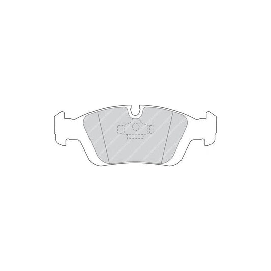 Ferodo FQT725 Front Axle Disc Brake Pad Set for ATE Calipers, BMW E36 3 Series & Z3, With Piston Clip, No Wear Sensor, Wiesmann MF3