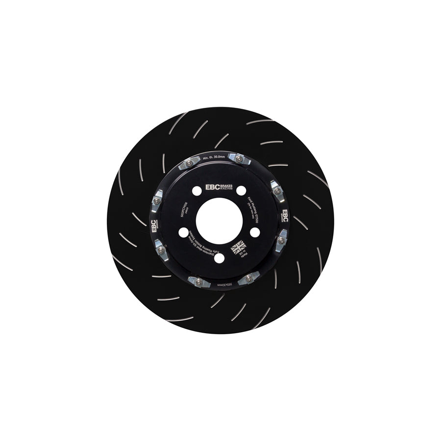 EBC P2DK018B Front Brake Kit for Ford Mustang S197 - 355mm 2-Piece Floating Slotted/Grooved Discs/Rotors + Bluestuff NDX Pads - Performance Fast