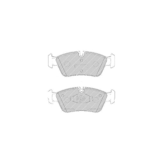 Ferodo FSL1751 ATE Caliper Compatible Disc Brake Pads for BMW 1 Series E87 & 3 Series E90 - Sensor Ready Wear Indicator Slot, Piston Clip - OE Spec Replacement Pad Set for 120d 120i 316i 318i 318d 320i