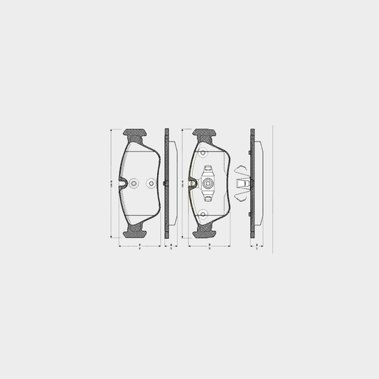 Bosch 0 986 TB2 668 (0986TB2668) Brake Pads for BMW