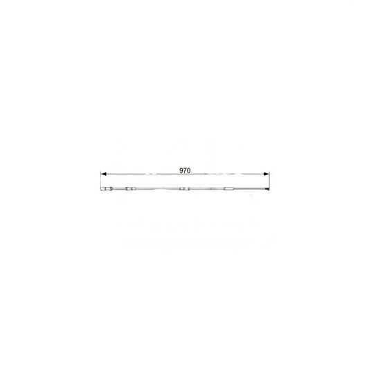 Bosch 1 987 473 546 Brake Pad Wear Sensor for BMW i8 - 970mm OE Brake Lining Warning Light Lead/Cable Harness, Pad Wear Indicator Wire, Front/Rear Replacement (1987473546)