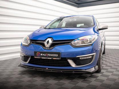 Maxton Design - FRONT SPLITTER RENAULT MEGANE GT LINE GRANDTOUR MK3 FACELIFT