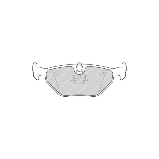 Ferodo FQT1301 Rear Brake Pads Disc Pad Kit for ATE Type Rear Calipers - With Piston Clip, No Wear Sensor - OE Replacement - BMW 3 Series E46, Z4 E85/E86, Alpina Roadster S, MG ZT, Rover 75, Saab 9-5, Wiesmann MF3
