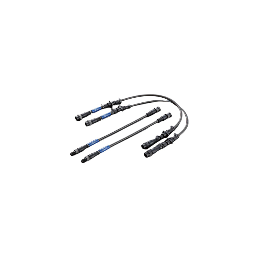 BMW M6 E63 2005-2010 Stainless Steel Braided Brake Lines/Hoses Kit - Endless EIB234SS - Front & Rear Flexi Brake Pipes, Swivel Steel Ends, Performance Upgrade