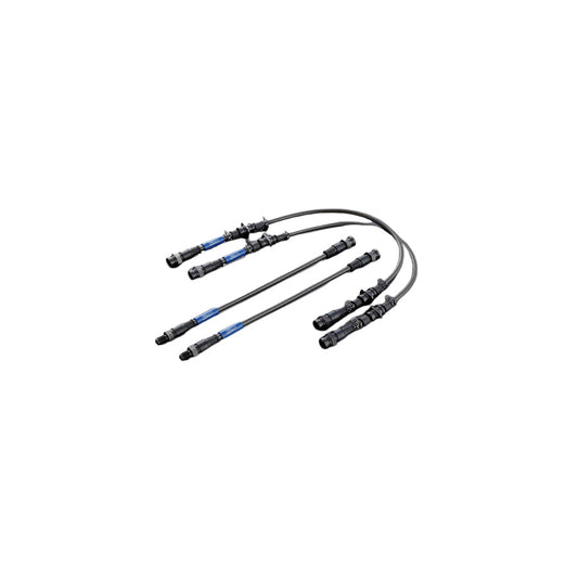 BMW M6 E63 2005-2010 Stainless Steel Braided Brake Lines/Hoses Kit - Endless EIB234SS - Front & Rear Flexi Brake Pipes, Swivel Steel Ends, Performance Upgrade
