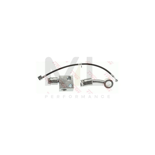 TRW PHD1202 Brake Hose / Flexi Hydraulic Line for Honda Civic MK8 8th Gen (FN/FK) Hatchback – 556mm M10x1 – OE Spec Rubber Brake Pipe, Caliper Feed Hose, Replacement Hydraulic Hose Line