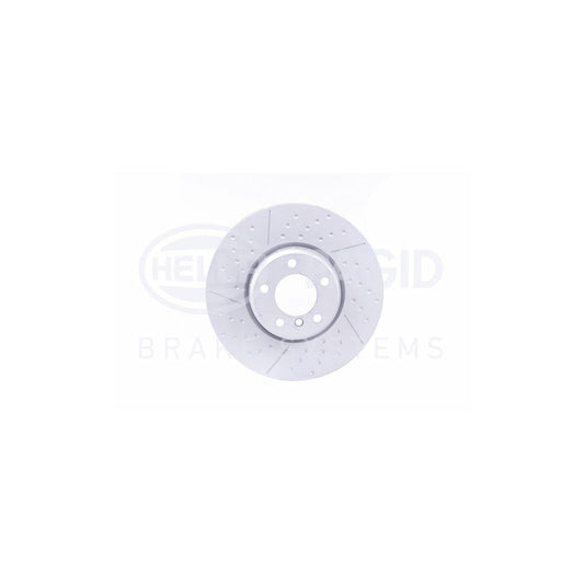Hella PRO High Carbon 340mm 2-Piece Slotted & Dimpled Vented Coated Performance Brake Disc - 8DD 355 120-821 (HELLA-8DD355120821)