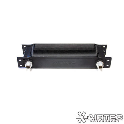 AIRTEC Universal 12 Row Oil Cooler Radiator - AN-8 / -8AN (Dash 8) Ports - Engine, Gearbox & Transmission External Remote Oil Cooler - High Flow Performance Cooling, Satin Black
