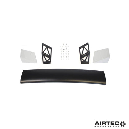 Ford Fiesta ST Mk7 (2013-2017) Rear Wing Spoiler Big Wing - AIRTEC Motorsport Boot Lid/Tailgate Aerofoil for ST180 ST200 | High Level Hatchback Spoiler | Satin Black Blade, Gloss Black/Race Red/Frozen White Endplates | UK-Made Track Day Upgrade