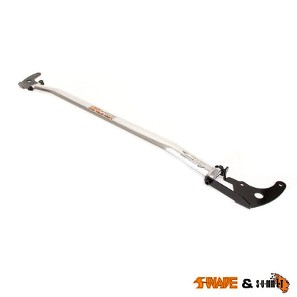 SWAVE & SUMMIT Front Upper Strut Brace/Strut Bar/Tower Brace for Ford Focus MK4 ST 2.3, 1.5 & 1.0 EcoBoost | Triple-Forged Monocoque Aluminium | Gloss Black | LHD/RHD