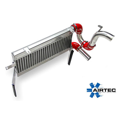 AIRTEC Motorsport Stage 2 Performance Intercooler FMIC Upgrade Kit for Ford Focus MK3/Mk3 1.0 EcoBoost (100/125/140PS) 2012–2018 – Uprated Front Mount Charge Air Cooler, 50mm Bar & Plate Core, Cast End Tanks – Pro-Series Black or Natural Silver