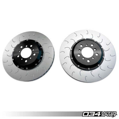034Motorsport 380x30mm 2-Piece (2pc) Floating Front Brake Discs Rotors for BMW M2 M3 M4 F80 F82 F83 F87 F8X – Direct Fit OEM Caliper Replacement Pair, Vented Slotted J-Slot Performance Upgrade, Replaces 34112284809 34112284810