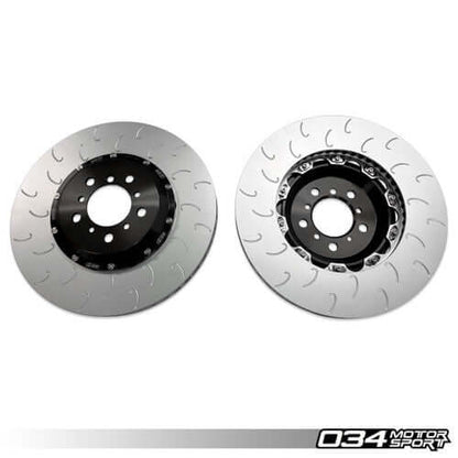 034Motorsport 380x30mm 2-Piece (2pc) Floating Front Brake Discs Rotors for BMW M2 M3 M4 F80 F82 F83 F87 F8X – Direct Fit OEM Caliper Replacement Pair, Vented Slotted J-Slot Performance Upgrade, Replaces 34112284809 34112284810