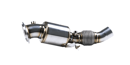 Stone Exhaust Eddy Catalytic High-Flow Sports Catalyst Catted Downpipe for BMW N26 2.0T (F20 F21 F22 F23 F30 F32 F33) 125i 228i 328i 428i incl xDrive | Euro 6/MOT Friendly UK | Stainless 304 Direct-Fit Front Pipe