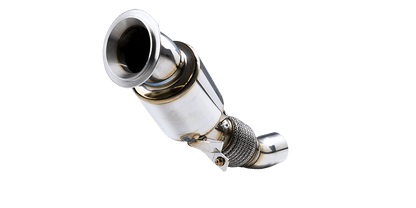 Stone Exhaust Eddy Catalytic High-Flow Sports Catalyst Catted Downpipe for BMW N26 2.0T (F20 F21 F22 F23 F30 F32 F33) 125i 228i 328i 428i incl xDrive | Euro 6/MOT Friendly UK | Stainless 304 Direct-Fit Front Pipe