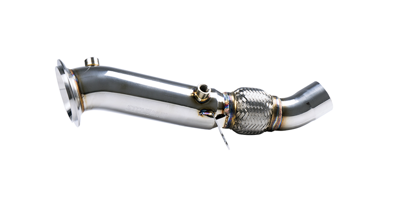Stone Exhaust Decat Downpipe for BMW 5 Series F10/F11 520i 528i N20 N20B20 2.0T - High Flow Catless Turbo Outlet/Front Pipe Race Pipe (2010-2017) A206P