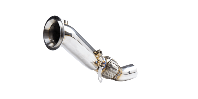 Stone Exhaust Decat/Catless Downpipe (Race Front Pipe) for BMW 5 Series F10/F11 520i 528i N20/N26 2.0T 2010-2017 - High-Flow Turbo Outlet Test Pipe, Cat Delete, Stage 2 Upgrade, xDrive Compatible - Part A206NP
