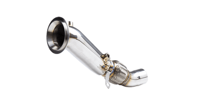 Stone Exhaust Decat/Catless Downpipe (Race Front Pipe) for BMW 5 Series F10/F11 520i 528i N20/N26 2.0T 2010-2017 - High-Flow Turbo Outlet Test Pipe, Cat Delete, Stage 2 Upgrade, xDrive Compatible - Part A206NP