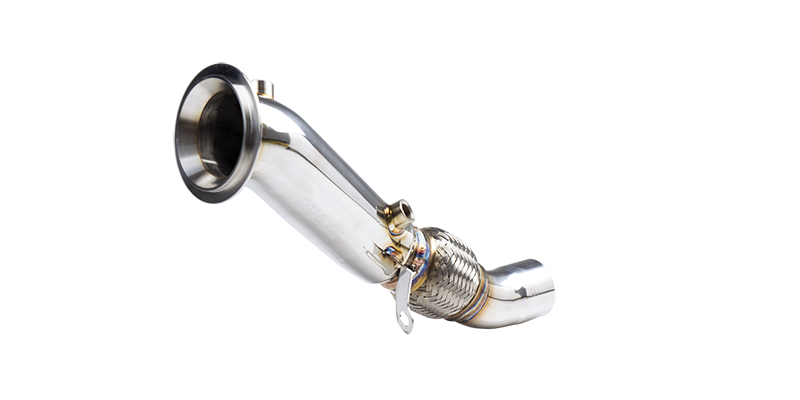Stone Exhaust Decat Downpipe for BMW 5 Series F10/F11 520i 528i N20 N20B20 2.0T - High Flow Catless Turbo Outlet/Front Pipe Race Pipe (2010-2017) A206P