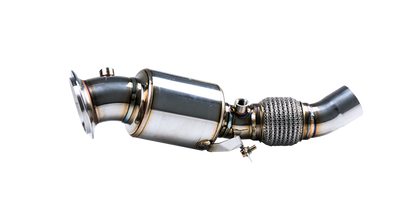 Stone Exhaust Eddy Catalytic Downpipe for BMW 5 Series N20 (F10/F11 2010-2017) 520i 528i - High-Flow Catted Sports Cat, Euro 6 Compliant & MOT Friendly, SUS304, Direct Fit - A206E