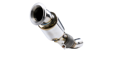Stone Exhaust Eddy Catalytic Downpipe for BMW 5 Series N20 (F10/F11 2010-2017) 520i 528i - High-Flow Catted Sports Cat, Euro 6 Compliant & MOT Friendly, SUS304, Direct Fit - A206E