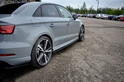Maxton Design - SIDE SKIRTS DIFFUSERS AUDI RS3 8V FACELIFT SEDAN (2017-20)