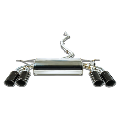 BMW X5 35i F15 & X6 35i F16 xDrive N55 Valved Cat Back/Catback Performance Exhaust System - Stone Exhaust Valvetronic/Switchable, OEM Valve Compatible, No Drone, Twin or Quad Tips AP522/AP522Q (2013-2018)