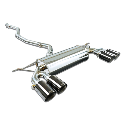BMW X5 35i F15 & X6 35i F16 xDrive N55 Valved Cat Back/Catback Performance Exhaust System - Stone Exhaust Valvetronic/Switchable, OEM Valve Compatible, No Drone, Twin or Quad Tips AP522/AP522Q (2013-2018)