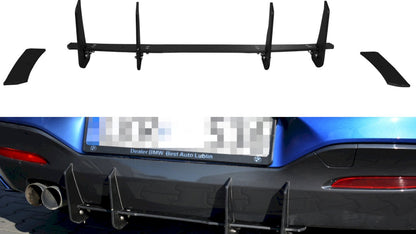 Maxton Design - BMW 1 F20/F21 M-POWER FACELIFT - REAR DIFFUSER V.1 (2015-19)