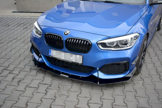 **CLEARANCE** Maxton Design - FRONT RACING SPLITTER V.1 BMW 1 F20/F21 M-POWER FACELIFT (2015-19) (NO RETURN)