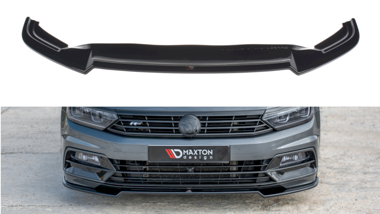 Maxton Design - FRONT SPLITTER V.2 VOLKSWAGEN PASSAT R-LINE B8 (2015-19)