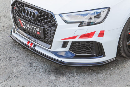 Maxton Design - FRONT SPLITTER V.2 AUDI RS3 8V FACELIFT SPORTBACK (2017-2020)