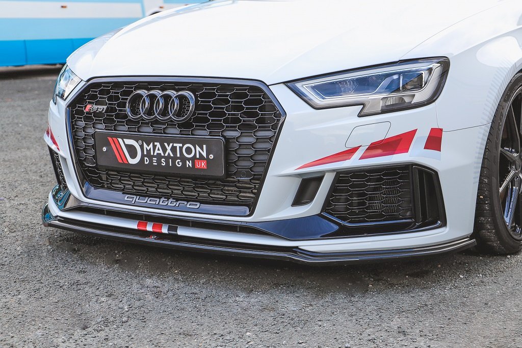 **CLEARANCE** Maxton Design - FRONT SPLITTER V.2 AUDI RS3 8V FACELIFT SPORTBACK (2017-2020) (NO RETURN)