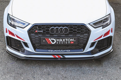 Maxton Design - FRONT SPLITTER V.2 AUDI RS3 8V FACELIFT SPORTBACK (2017-2020)