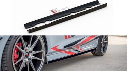 Maxton Design - SIDE SKIRTS DIFFUSERS V.2 FORD FIESTA MK8/8.5 ST / ST LINE (2017-2024)