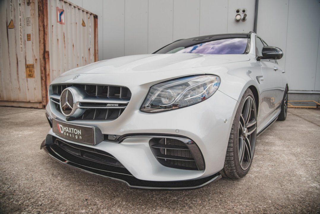 Maxton Design - FRONT SPLITTER V.1 MERCEDES BENZ E63 AMG ESTATE/ SALOON S213/W213