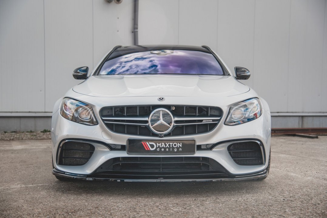 Maxton Design - FRONT SPLITTER V.2 MERCEDES BENZ E63 AMG ESTATE/ SALOON S213/W213
