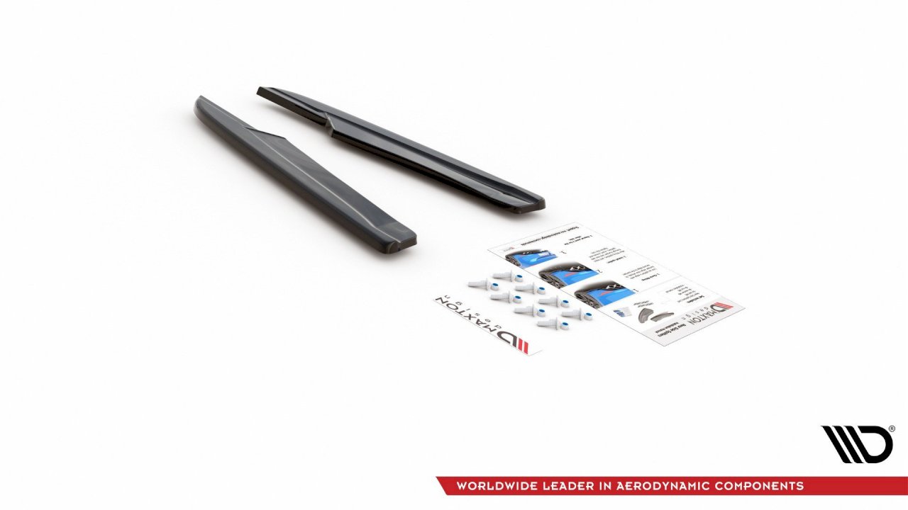 Maxton Design - REAR SIDE DIFFUSERS V.2 SKODA OCTAVIA VRS MK3/MK3.5 HATCHBACK/ ESTATE