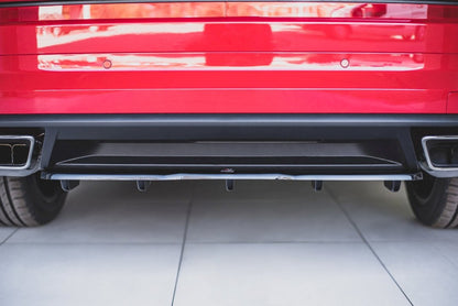 Maxton Design - CENTRAL REAR SPLITTER (W/ VERTICAL BARS) SKODA KODIAQ VRS (2019-)