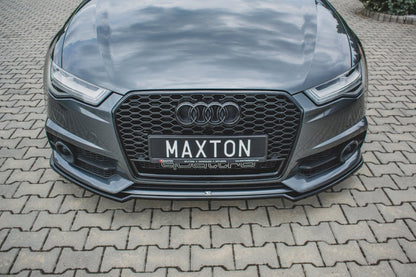 Maxton Design - Front Splitter V.2 Audi A6 / A6 C7 S-Line / S6 C7 Facelift