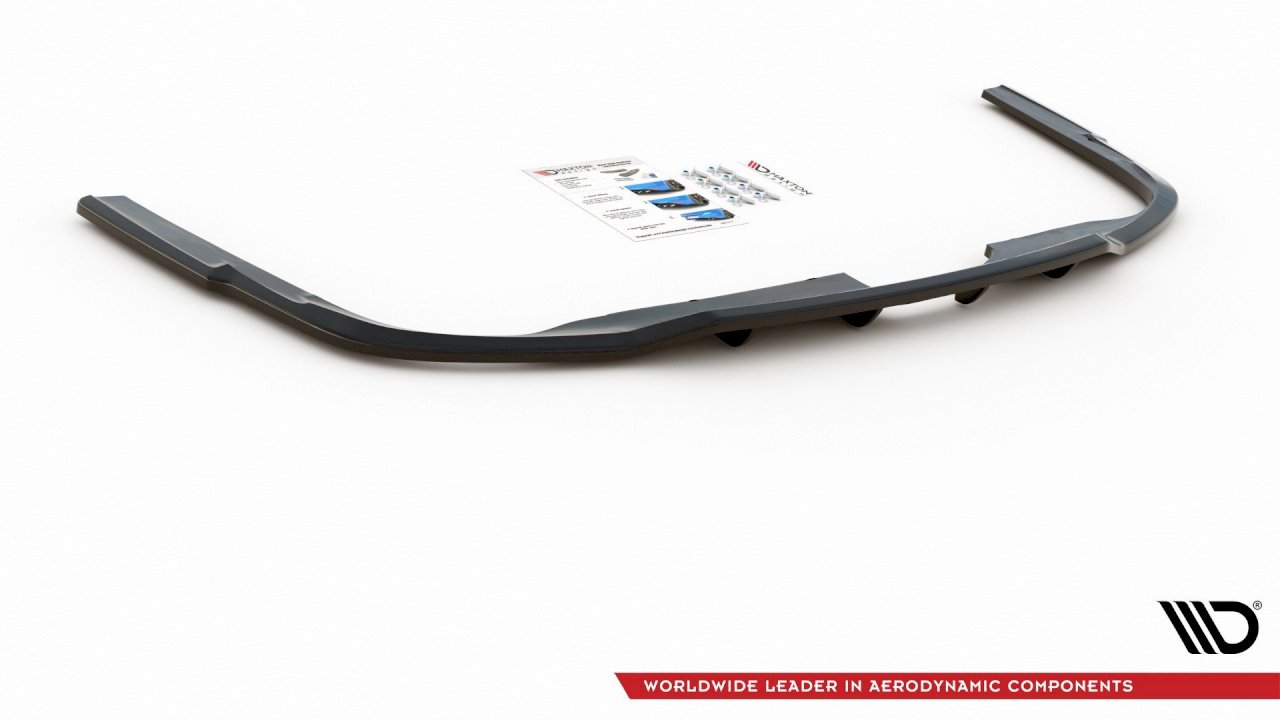 Maxton Design - CENTRAL REAR SPLITTER (W/ VERTICAL BARS) A6 S-LINE C8 AVANT (2019-)