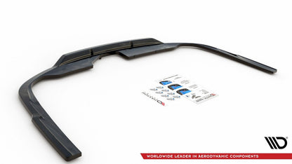 Maxton Design - CENTRAL REAR SPLITTER (W/ VERTICAL BARS) A6 S-LINE C8 AVANT (2019-)