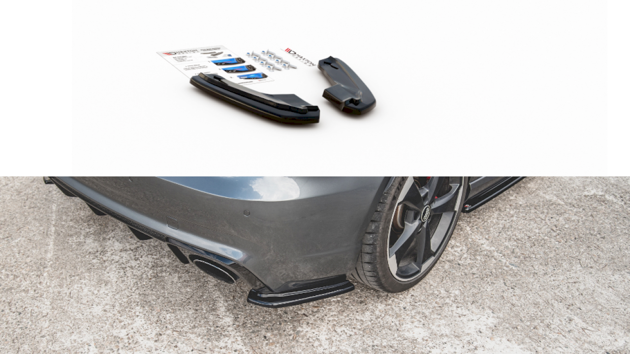 Maxton Design - REAR SIDE DIFFUSERS V1 AUDI RS3 8V SPORTBACK (2015-2016)