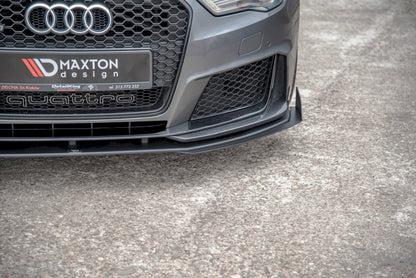 Maxton Design - FRONT SPLITTER FLAPS AUDI RS3 8V SPORTBACK (2015-2016)